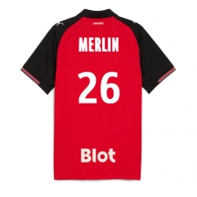 Stade Rennais Quentin Merlin #26 Hjemmebanetrøje 2025-26 Kortærmet