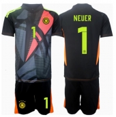 Tyskland Manuel Neuer #1 Målmand Hjemmebanetrøje Børn EM 2024 Kortærmet (+ Korte bukser)