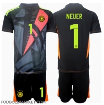 Tyskland Manuel Neuer #1 Målmand Hjemmebanetrøje Børn EM 2024 Kortærmet (+ Korte bukser)