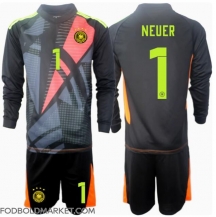 Tyskland Manuel Neuer #1 Målmand Hjemmebanetrøje Børn EM 2024 Langærmet (+ Korte bukser)