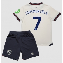 West Ham United Crysencio Summerville #7 Udebanetrøje Børn 2025-26 Kortærmet (+ Korte bukser)