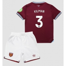 West Ham United Max Kilman #3 Hjemmebanetrøje Børn 2025-26 Kortærmet (+ Korte bukser)