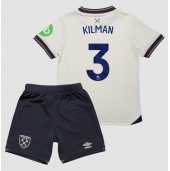 West Ham United Max Kilman #3 Udebanetrøje Børn 2025-26 Kortærmet (+ Korte bukser)
