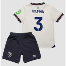 West Ham United Max Kilman #3 Udebanetrøje Børn 2025-26 Kortærmet (+ Korte bukser)