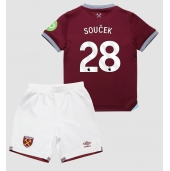 West Ham United Tomas Soucek #28 Hjemmebanetrøje Børn 2025-26 Kortærmet (+ Korte bukser)